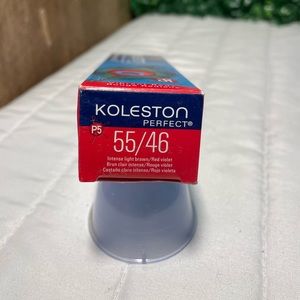 NWB Wella koleston permanent hair color tube 55/46 intense lightbrown/red violet